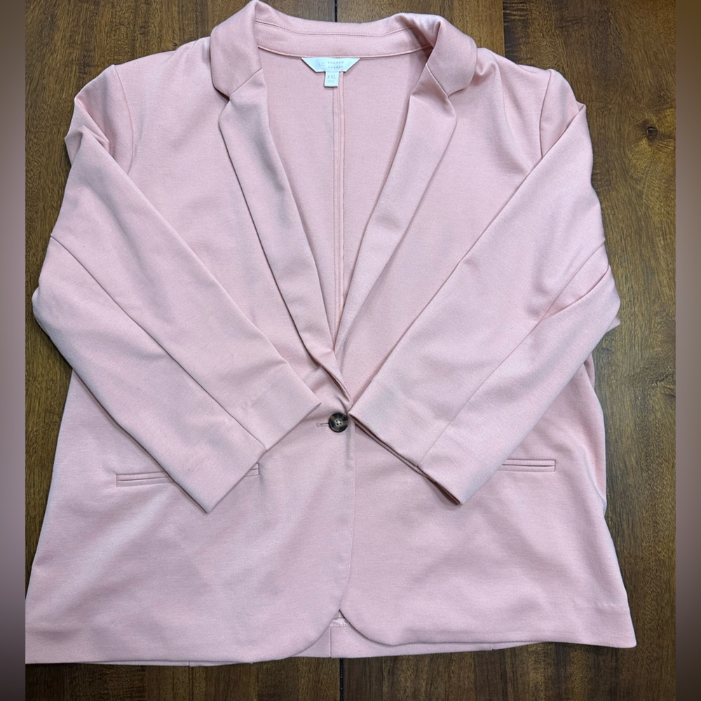 Lauren Conrad Coral Pink One-Button Blazer Women’s XXL